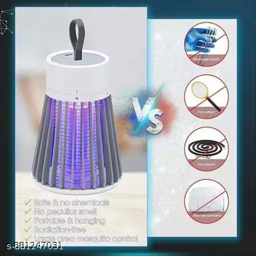 USB Electric Mosquito Killer Lamp – Silent Indoor Bug Zapper for Peaceful Sleep