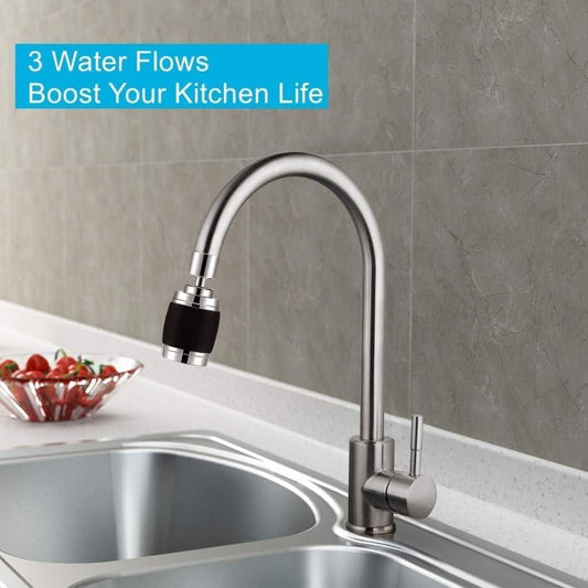 360° Swivel Tap Sink Faucet Extender with Filter – Splash-Proof Water Saving Rotating Nozzle for Kitchen & Bathroom