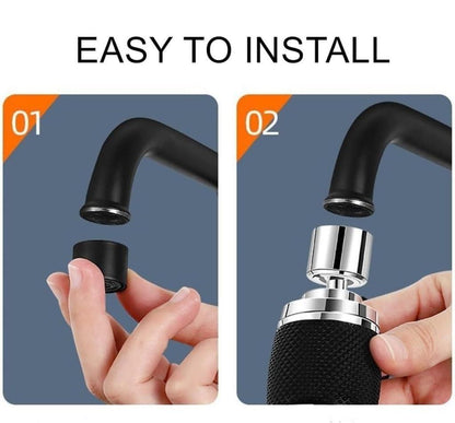 360° Swivel Tap Sink Faucet Extender with Filter – Splash-Proof Water Saving Rotating Nozzle for Kitchen & Bathroom