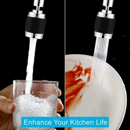 360° Swivel Tap Sink Faucet Extender with Filter – Splash-Proof Water Saving Rotating Nozzle for Kitchen & Bathroom