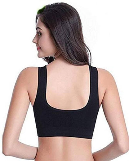 Women’s Multicolor Air Bra (Pack of 3) – Seamless Wireless Comfortable Stretch Everyday Wear Bra
